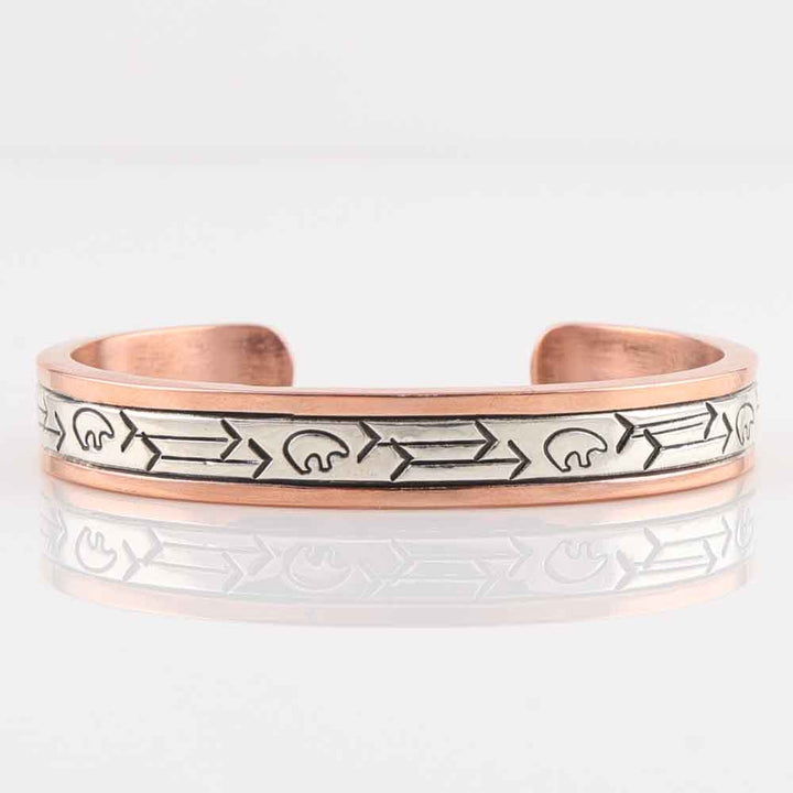 Silver on Copper Cuff