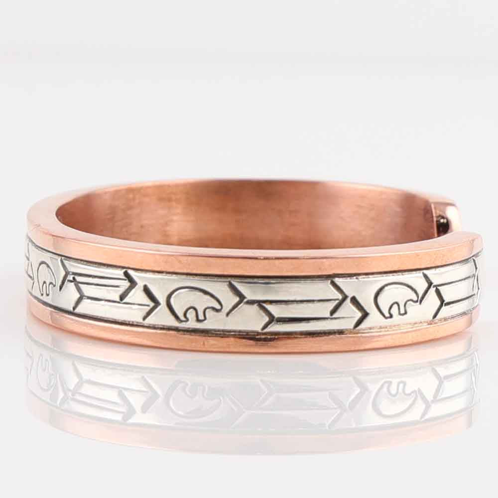 Silver on Copper Cuff