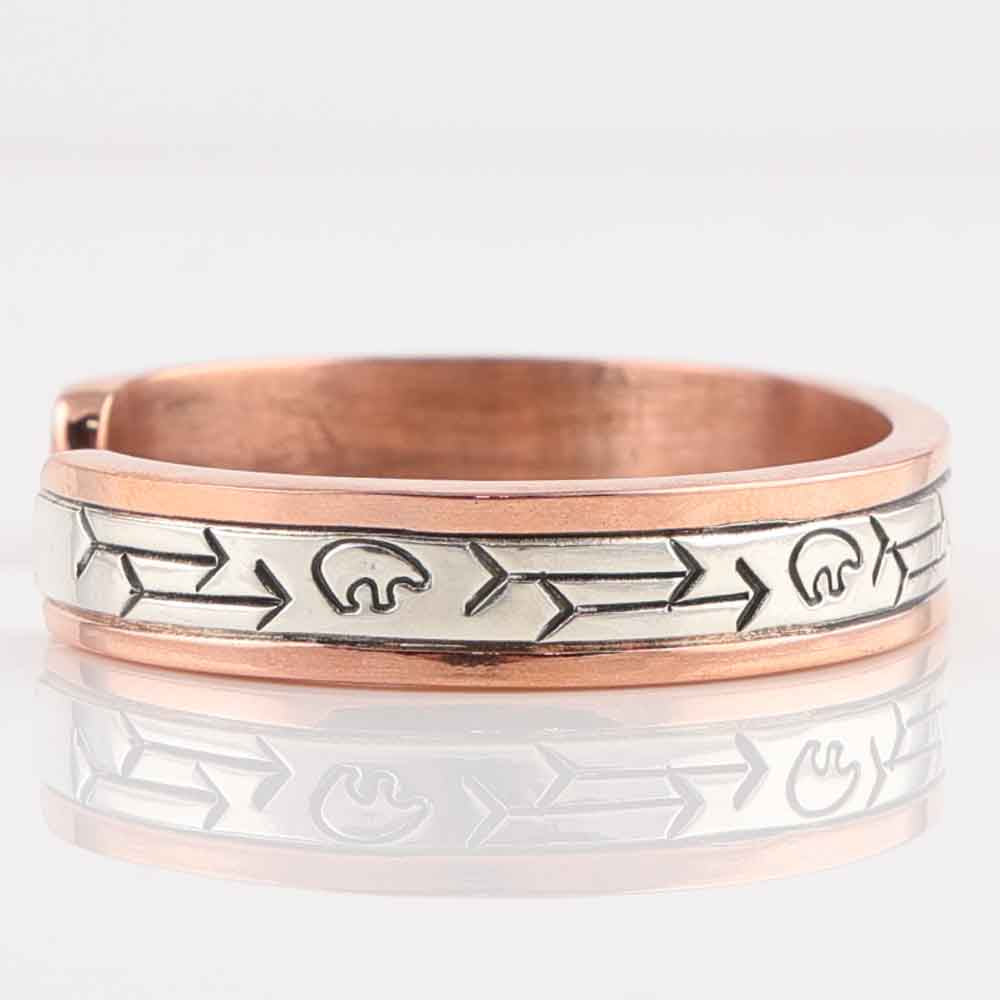 Silver on Copper Cuff