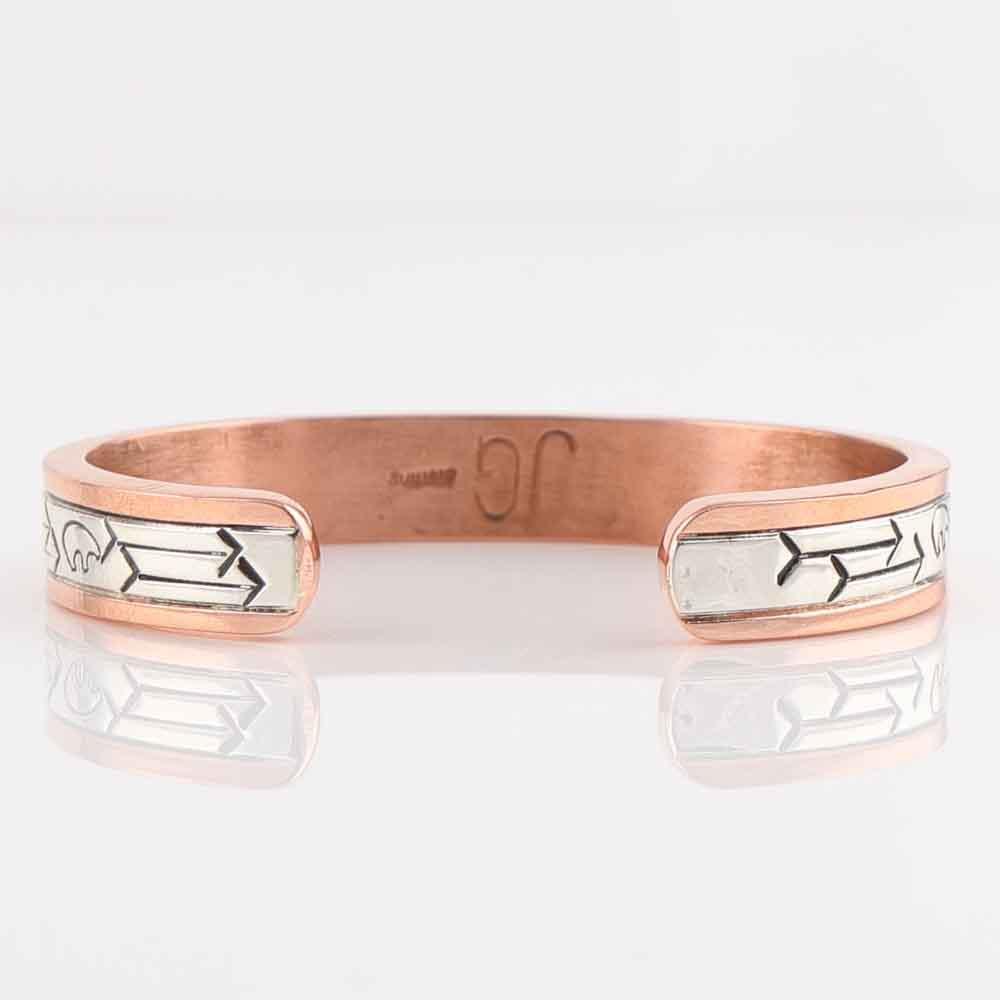 Silver on Copper Cuff