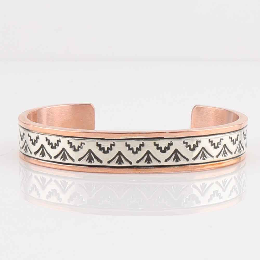 Silver on Copper Cuff