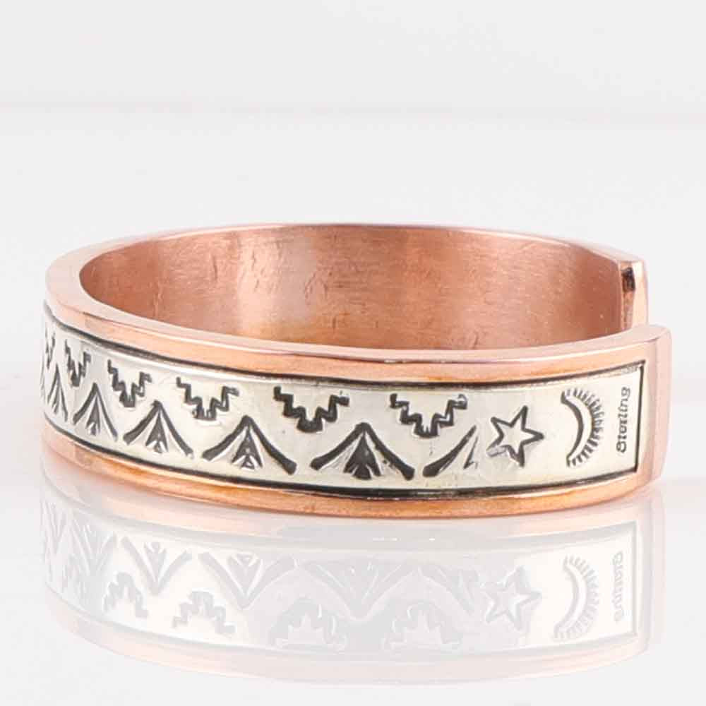 Silver on Copper Cuff
