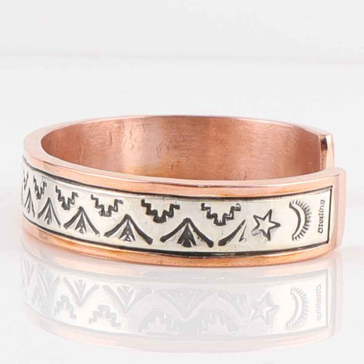 Silver on Copper Cuff