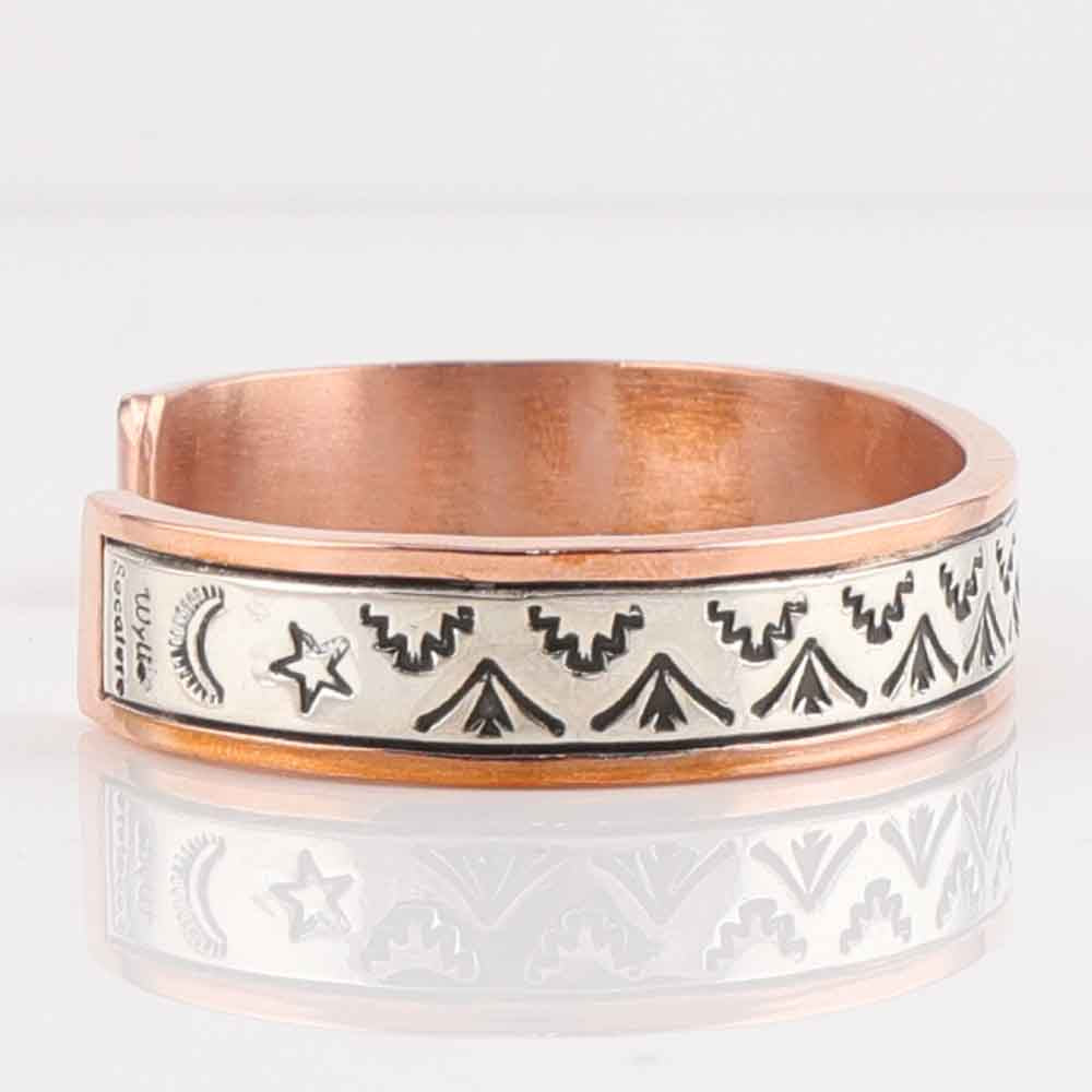 Silver on Copper Cuff