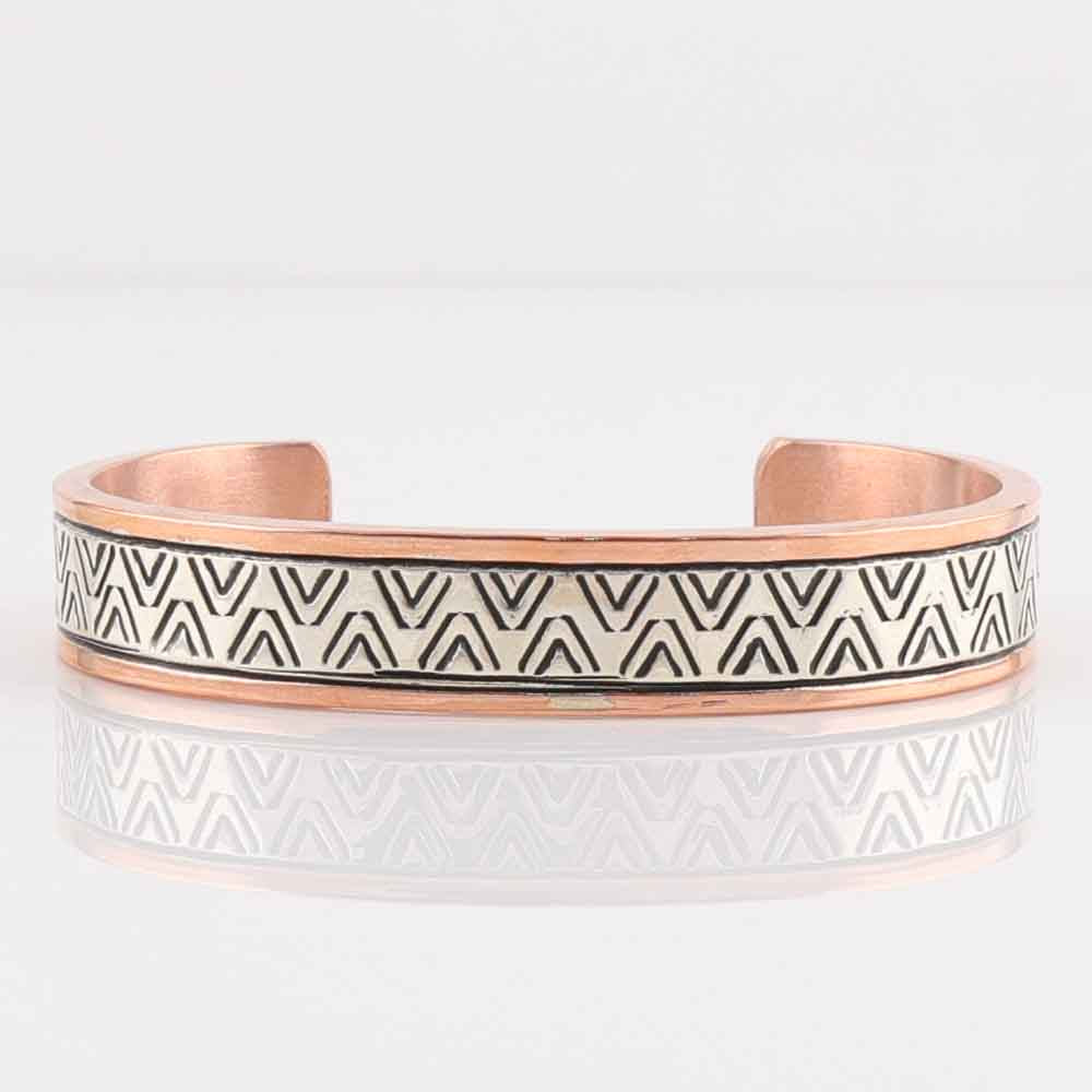 Silver on Copper Cuff
