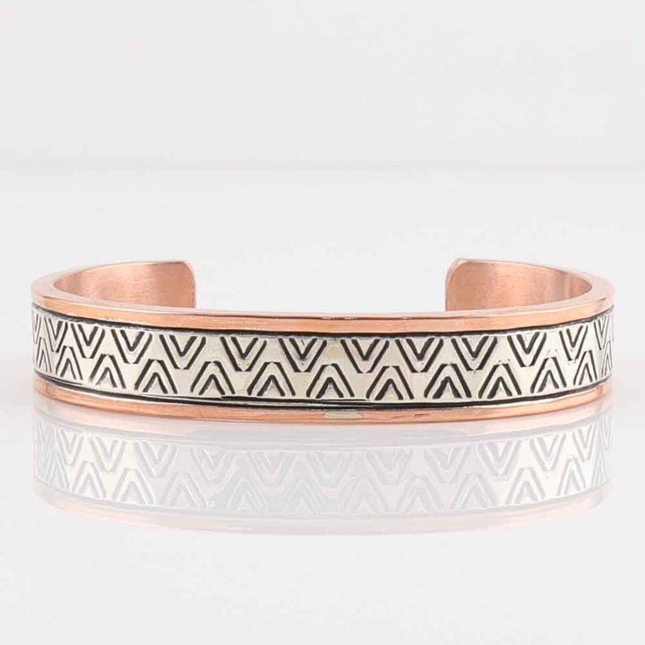 Silver on Copper Cuff