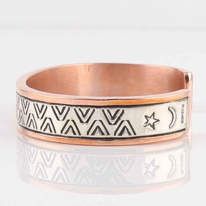 Silver on Copper Cuff