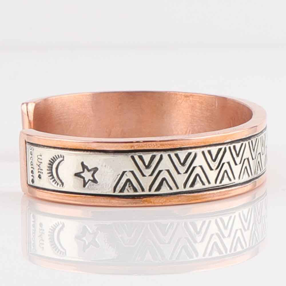 Silver on Copper Cuff