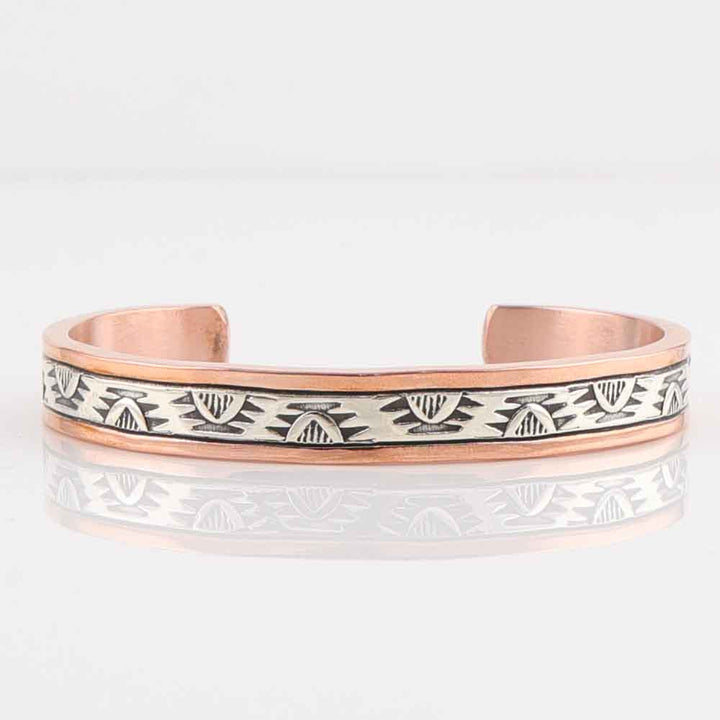 Silver on Copper Cuff
