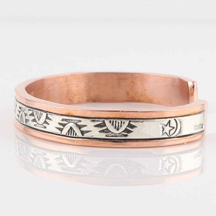 Silver on Copper Cuff