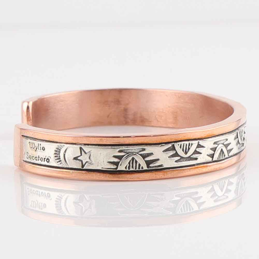 Silver on Copper Cuff