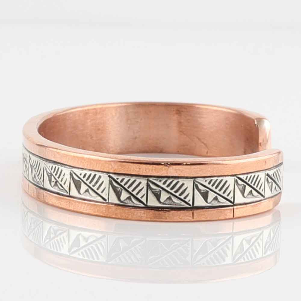 Silver on Copper Cuff