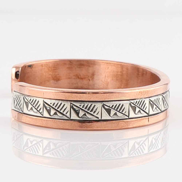 Silver on Copper Cuff