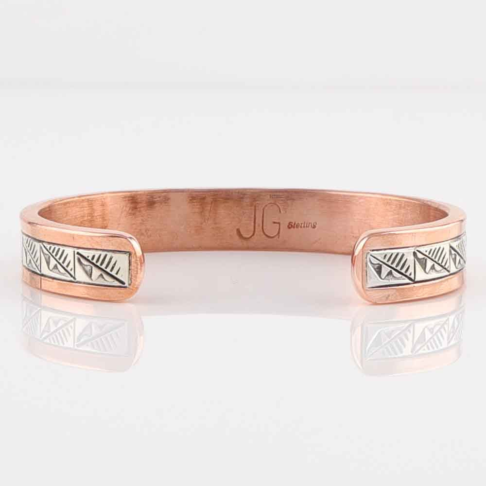 Silver on Copper Cuff