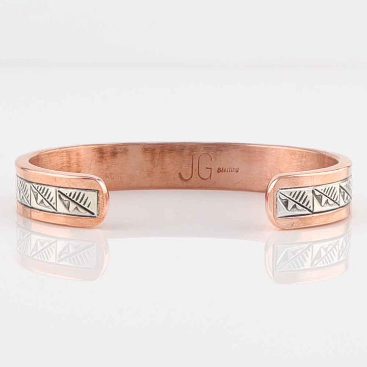 Silver on Copper Cuff