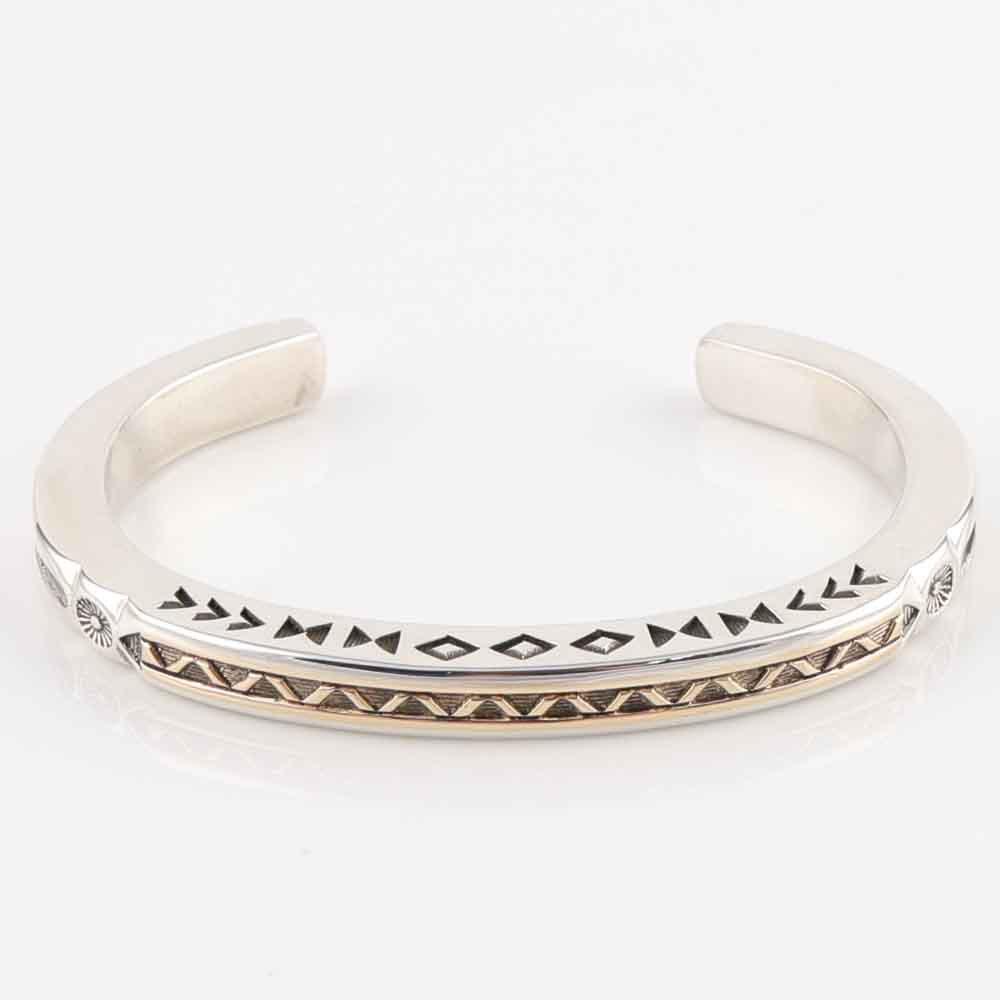 Gold on Silver Cuff