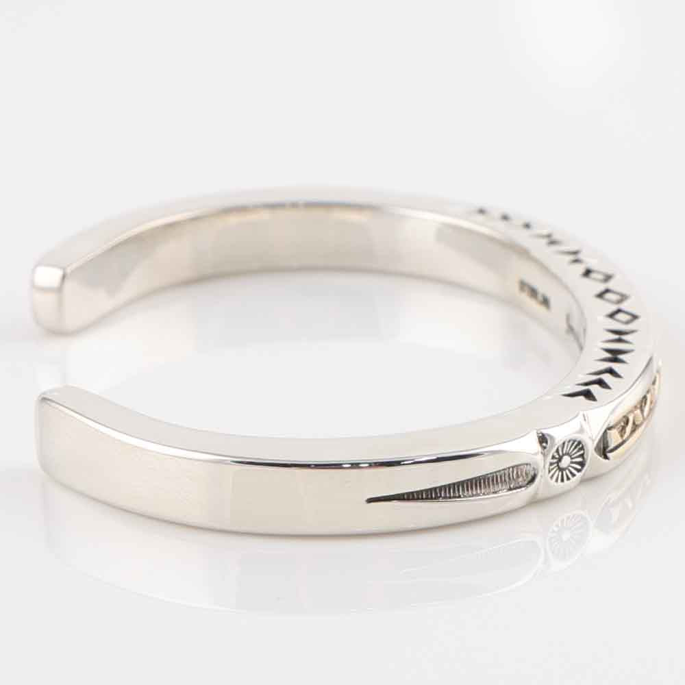Gold on Silver Cuff