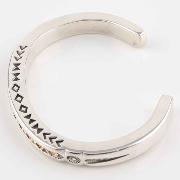 Gold on Silver Cuff