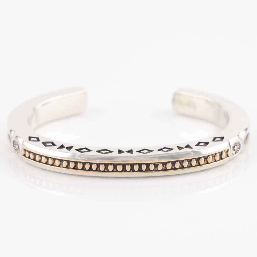 Gold on Silver Cuff