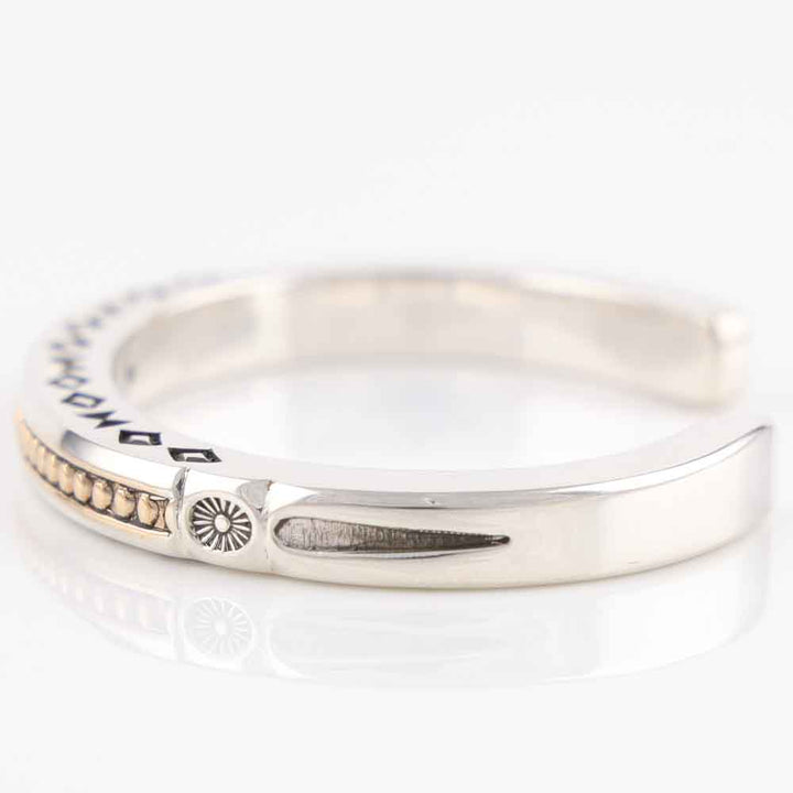 Gold on Silver Cuff