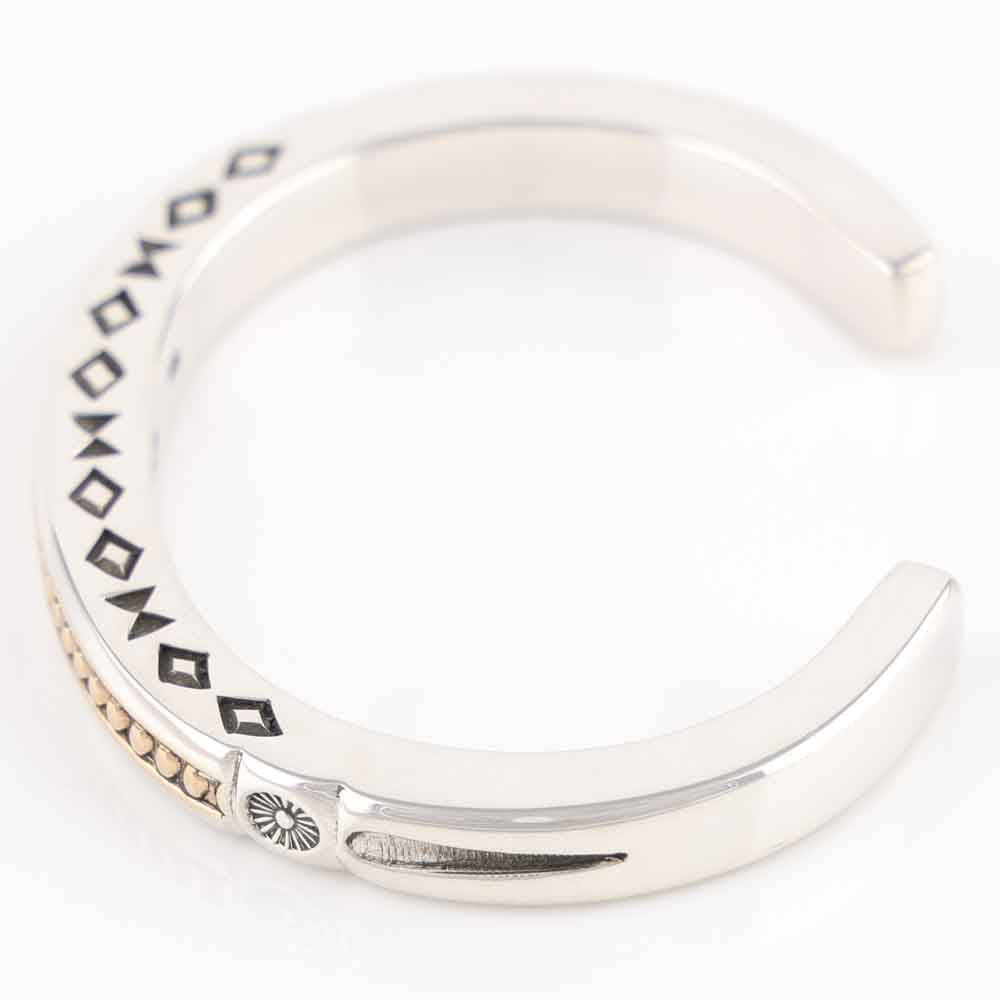 Gold on Silver Cuff