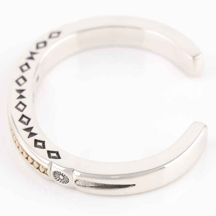 Gold on Silver Cuff
