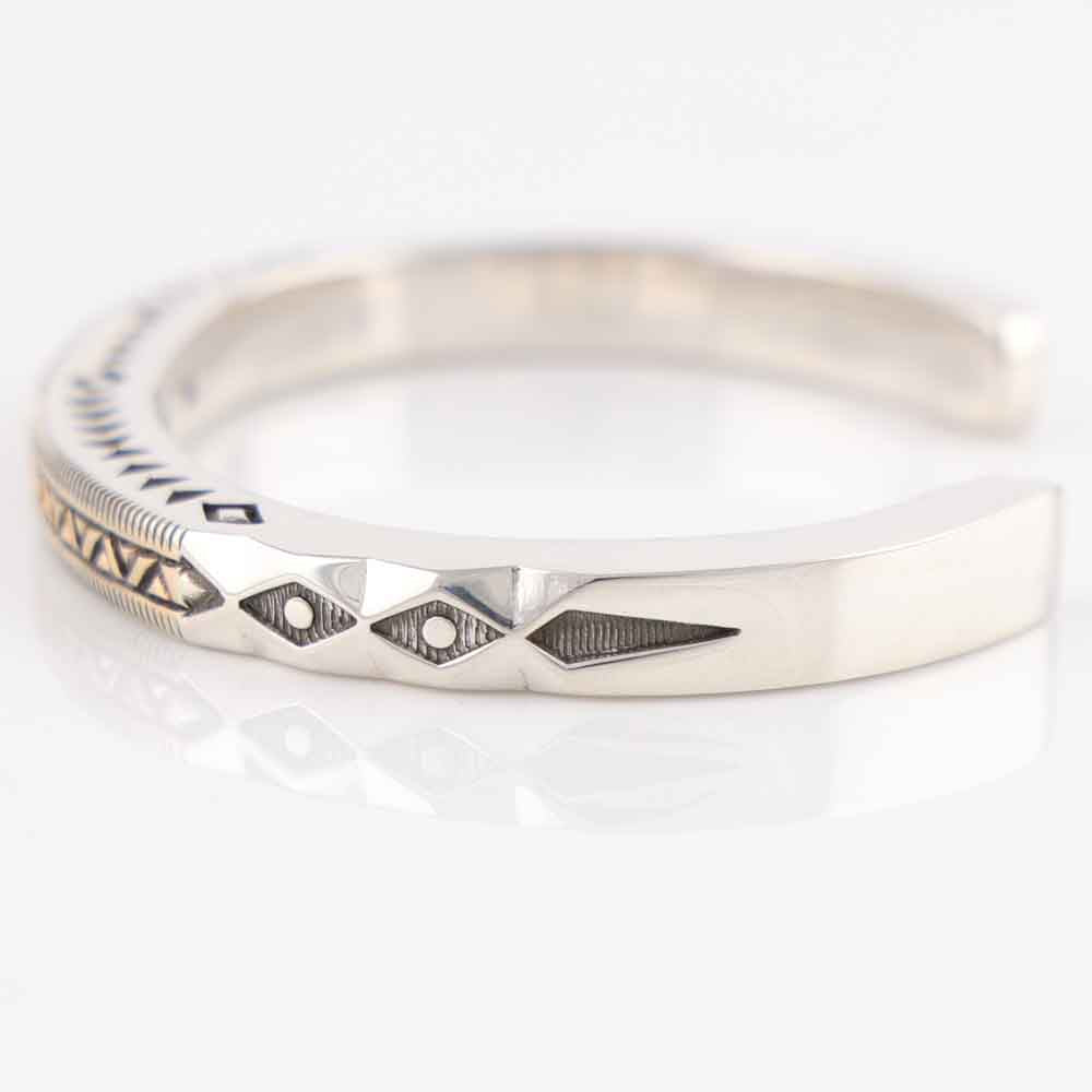 Gold on Silver Cuff