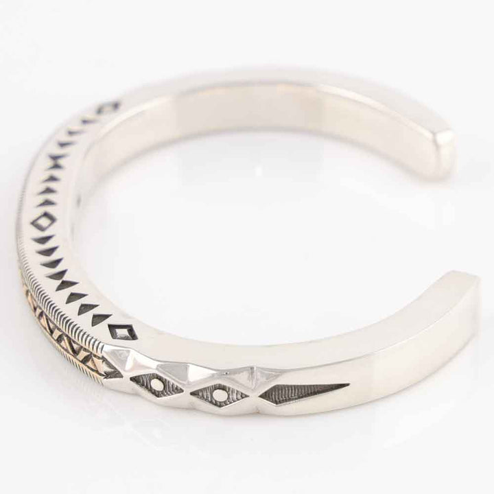 Gold on Silver Cuff