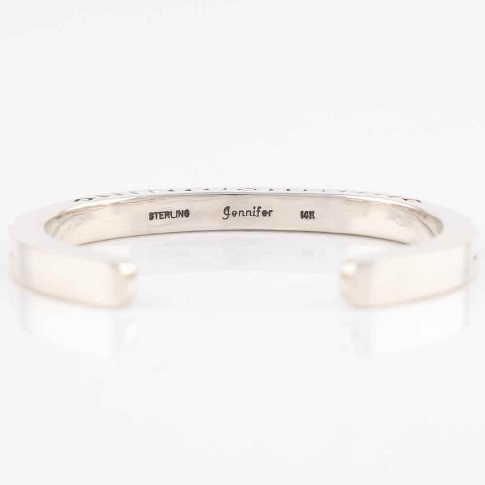 Gold on Silver Cuff