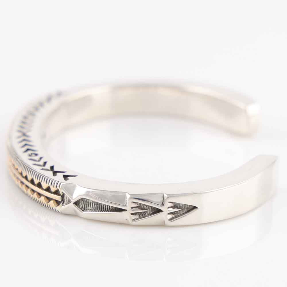 Gold on Silver Cuff