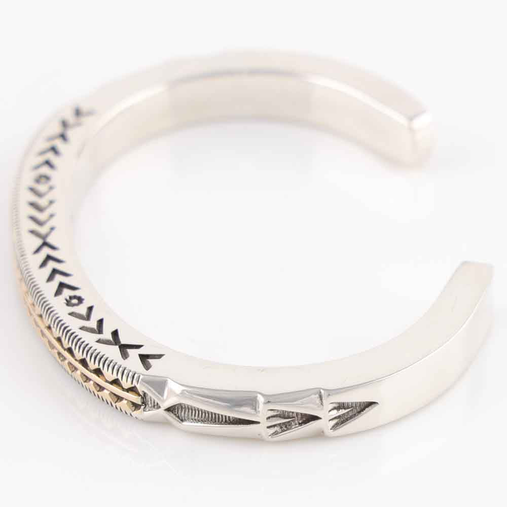 Gold on Silver Cuff