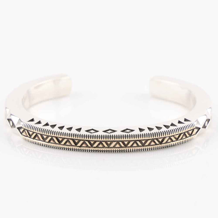 Gold on Silver Cuff
