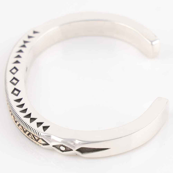 Gold on Silver Cuff