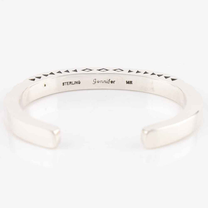 Gold on Silver Cuff