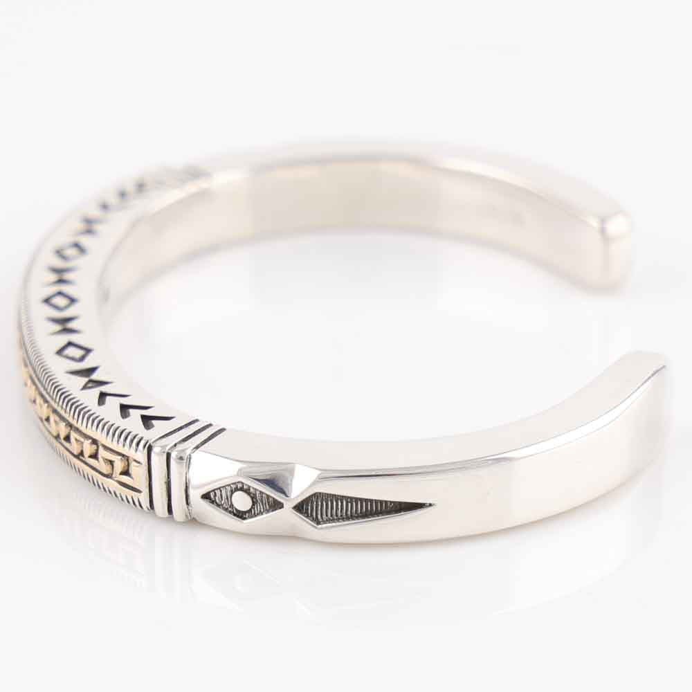 Gold on Silver Cuff
