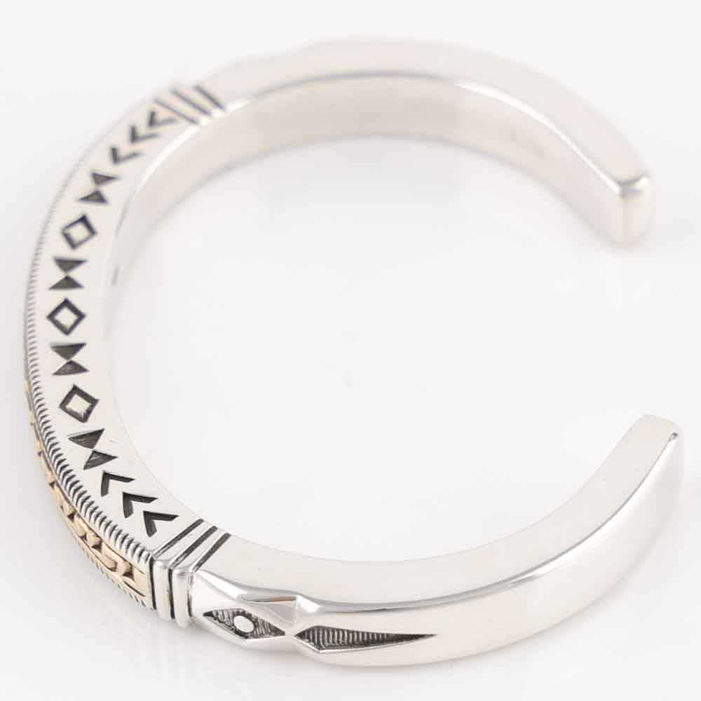 Gold on Silver Cuff