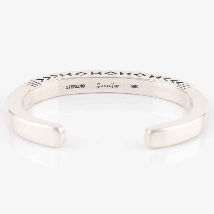 Gold on Silver Cuff