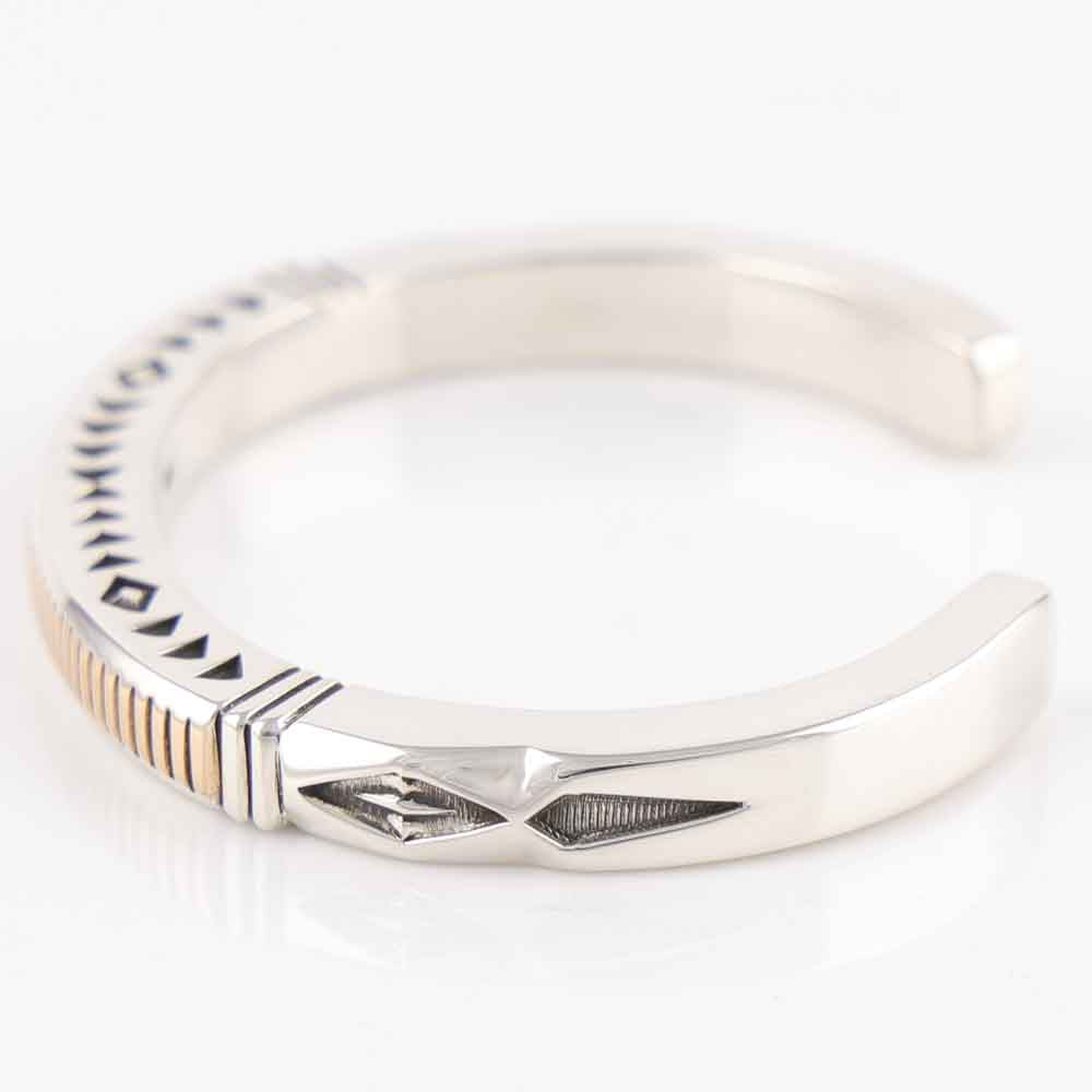 Gold on Silver Cuff