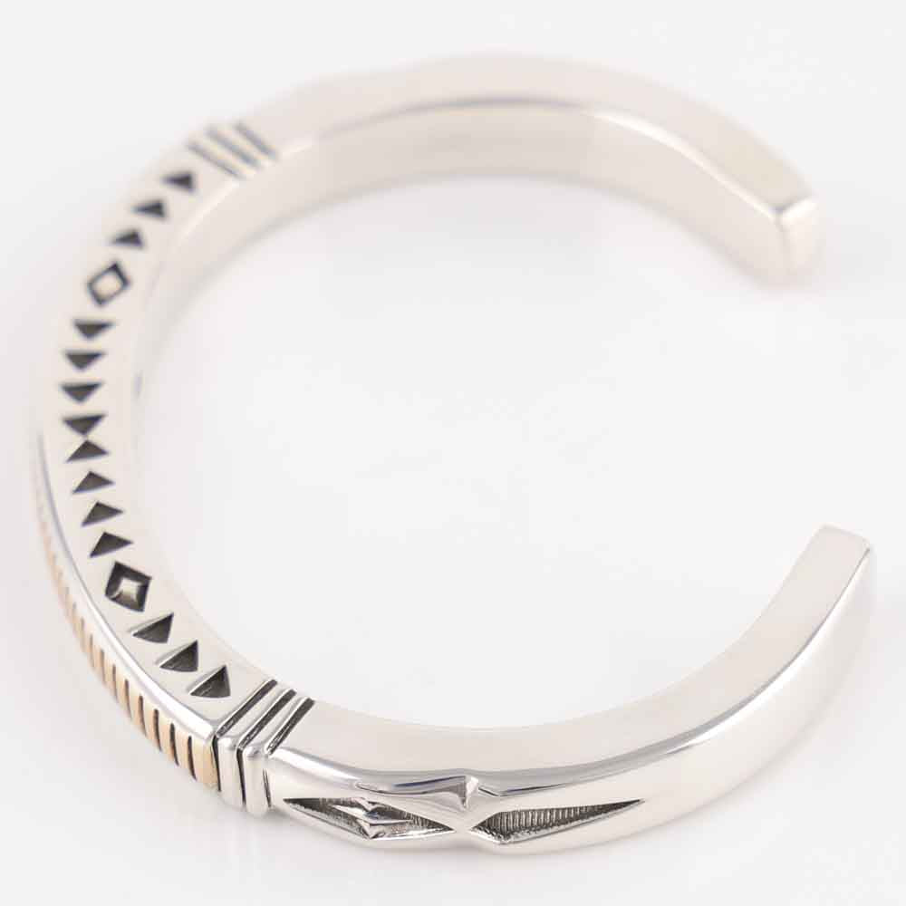 Gold on Silver Cuff