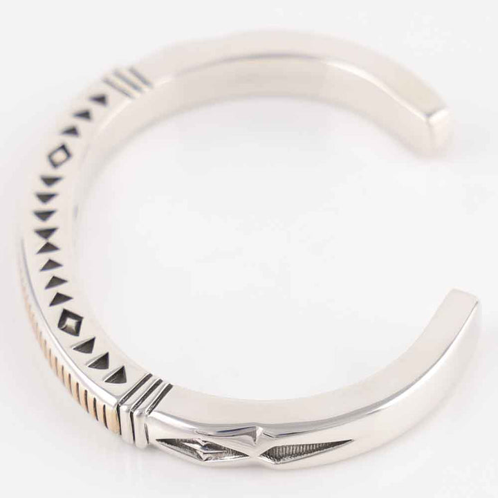 Gold on Silver Cuff
