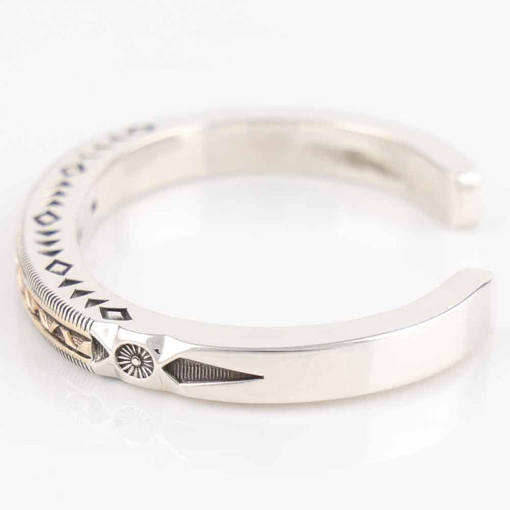 Gold on Silver Cuff
