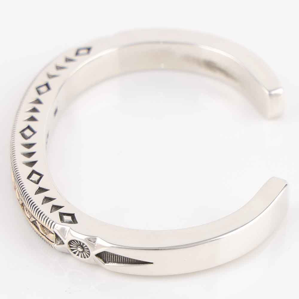 Gold on Silver Cuff
