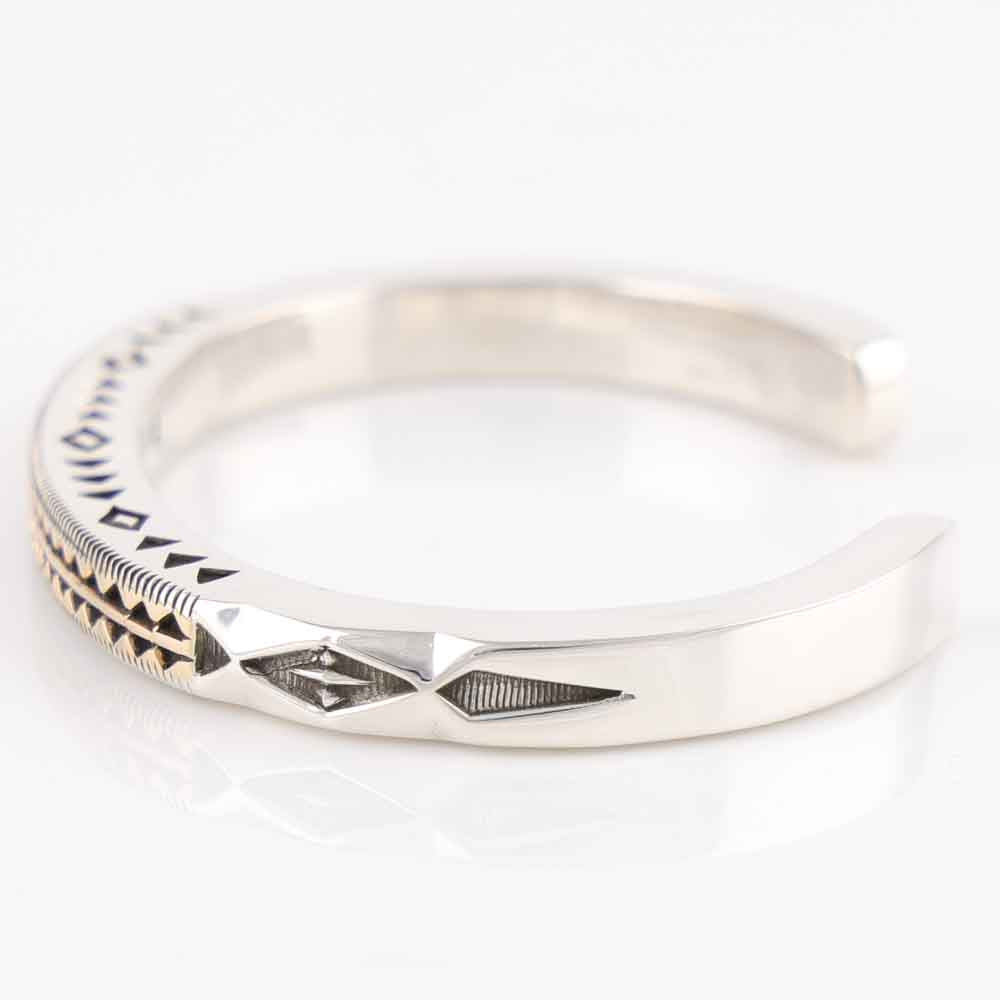 Gold on Silver Cuff