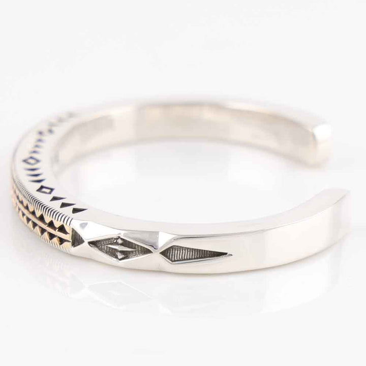 Gold on Silver Cuff