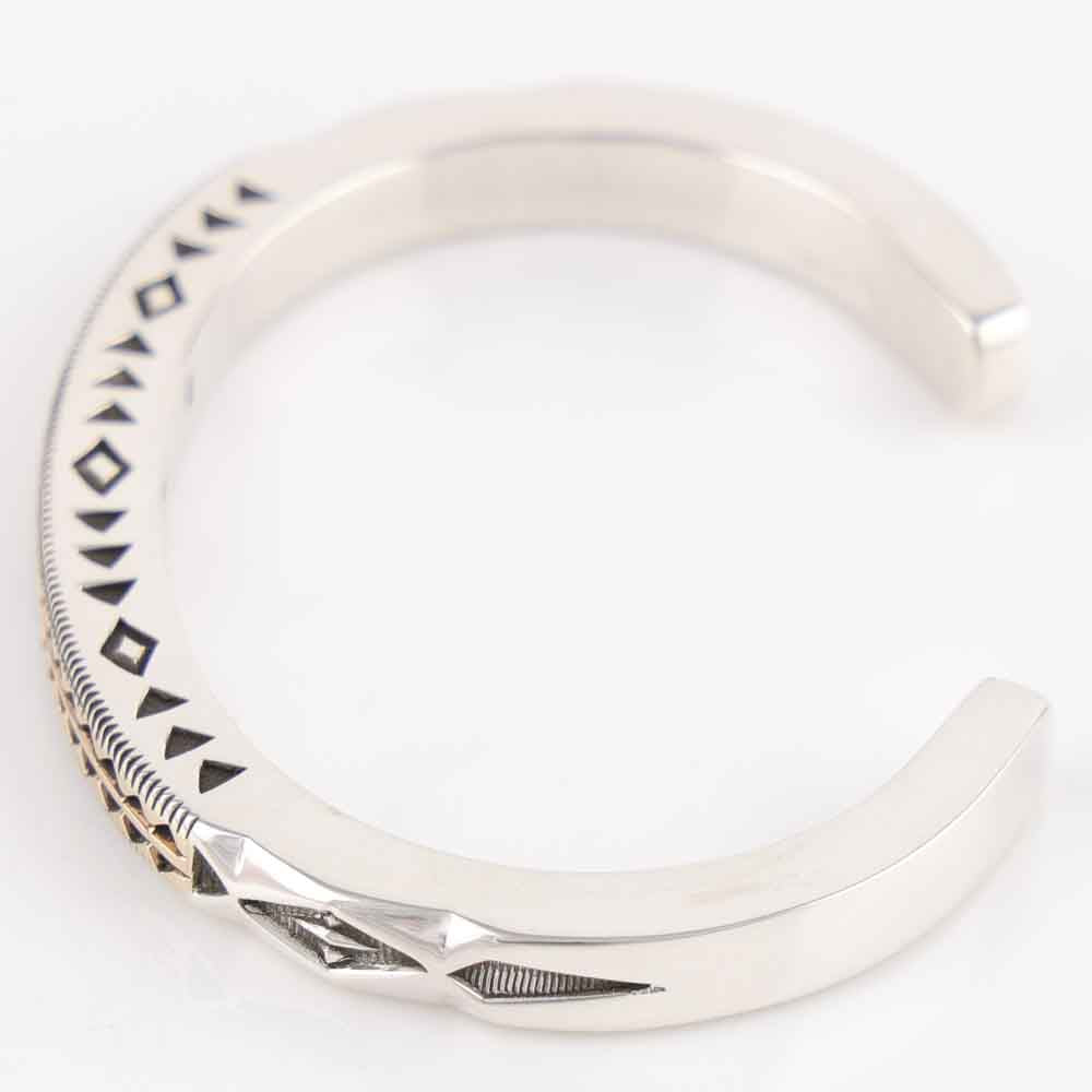 Gold on Silver Cuff