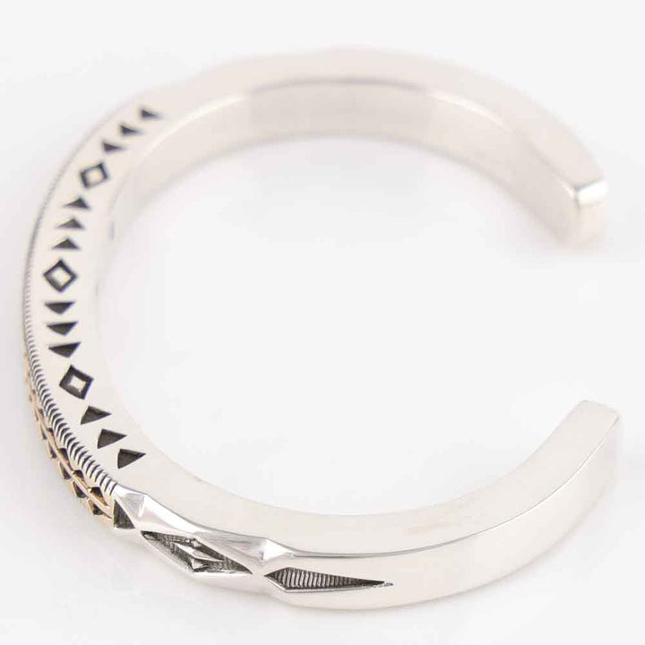 Gold on Silver Cuff