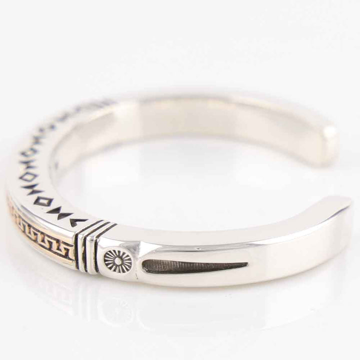Gold on Silver Cuff