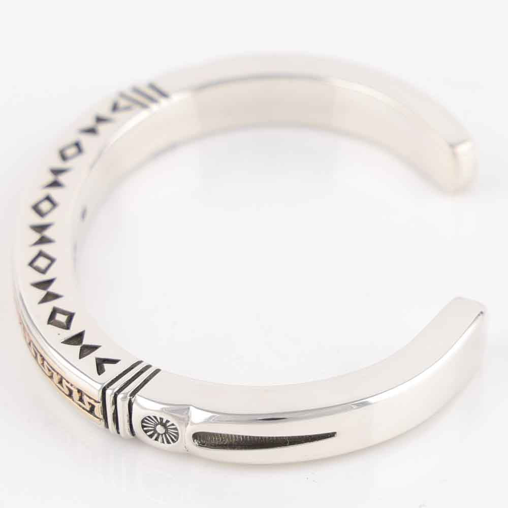 Gold on Silver Cuff