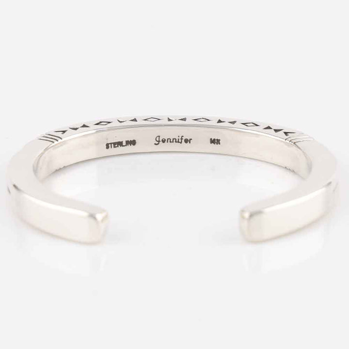 Gold on Silver Cuff