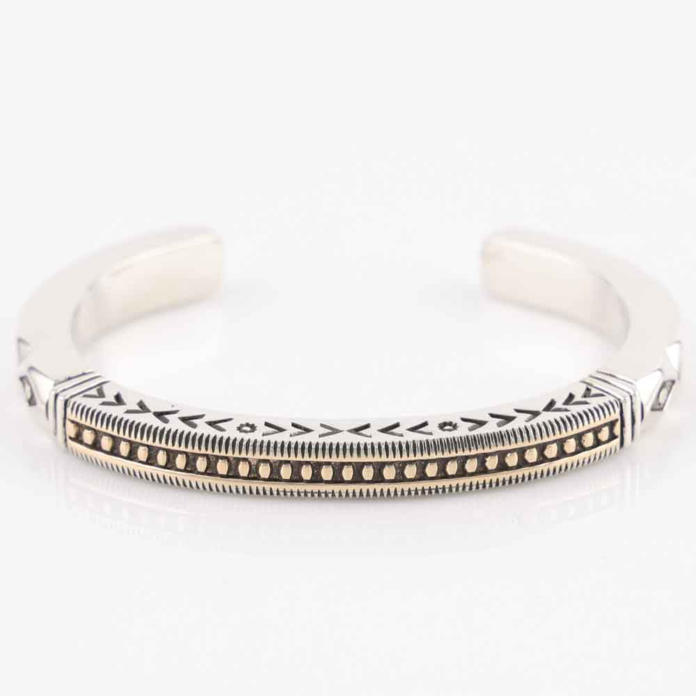Gold on Silver Cuff